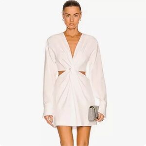 🆕 ALC Zoey Cut Out Mini Dress In White Size 10